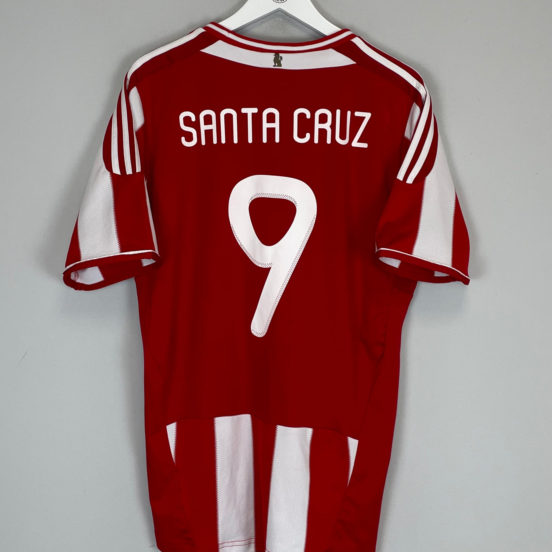 Shop 2011/12 PARAGUAY SANTA CRUZ #9 HOME SHIRT (L) ADIDAS, classic football shirts, vintage football shirts & retro soccer jerseys at Cult Kits
