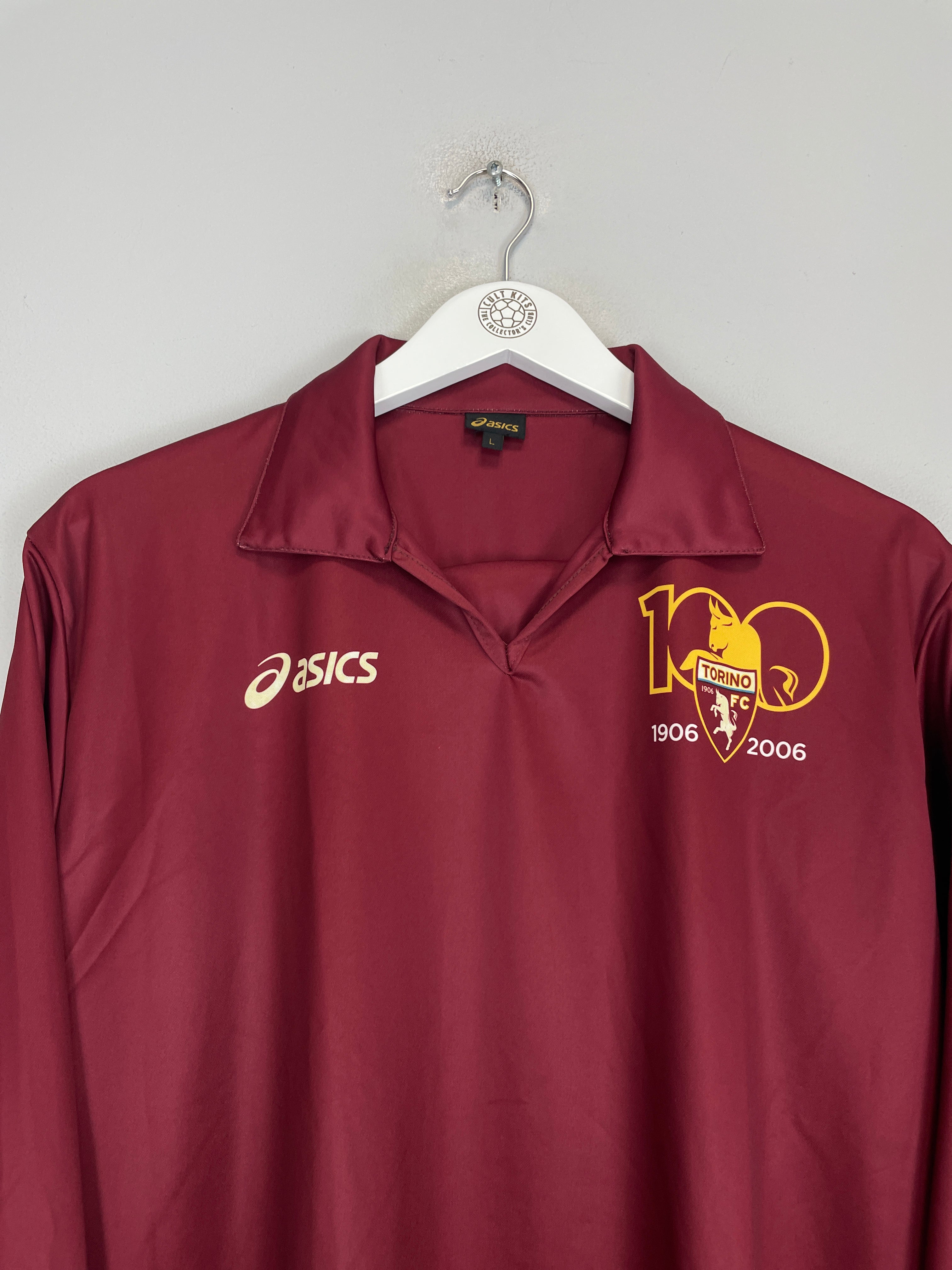 Shop 2006/07 TORINO #12 L/S CENTENARY HOME SHIRT (L) ASICS, classic football shirts, vintage football shirts & retro soccer jerseys at Cult Kits