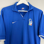 Shop 1997/98 ITALY HOME SHIRT (M) NIKE, classic football shirts, vintage football shirts & retro soccer jerseys at Cult Kits