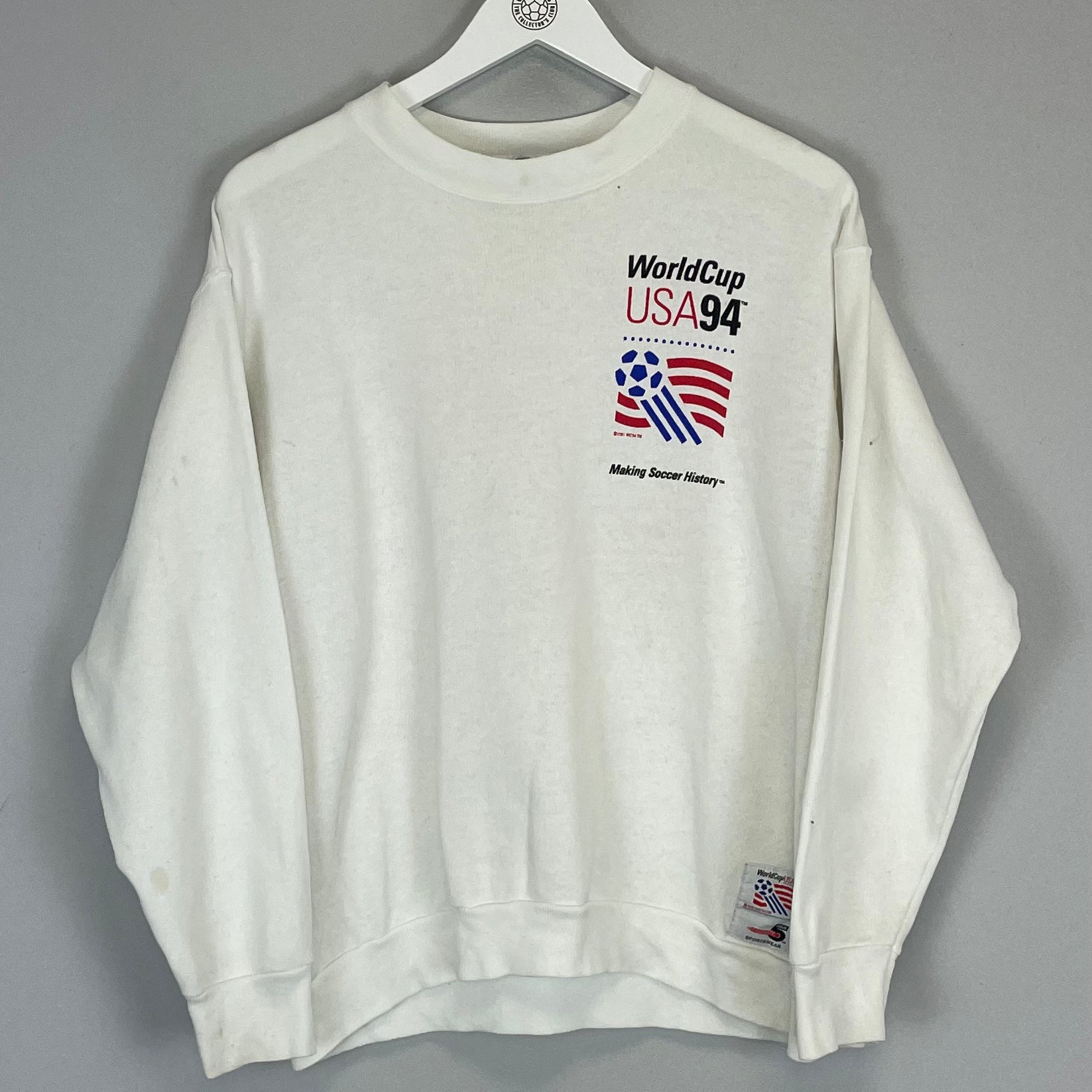 Shop 1994 USA WORLD CUP JUMPER (M) OM, classic football shirts, vintage football shirts & retro soccer jerseys at Cult Kits