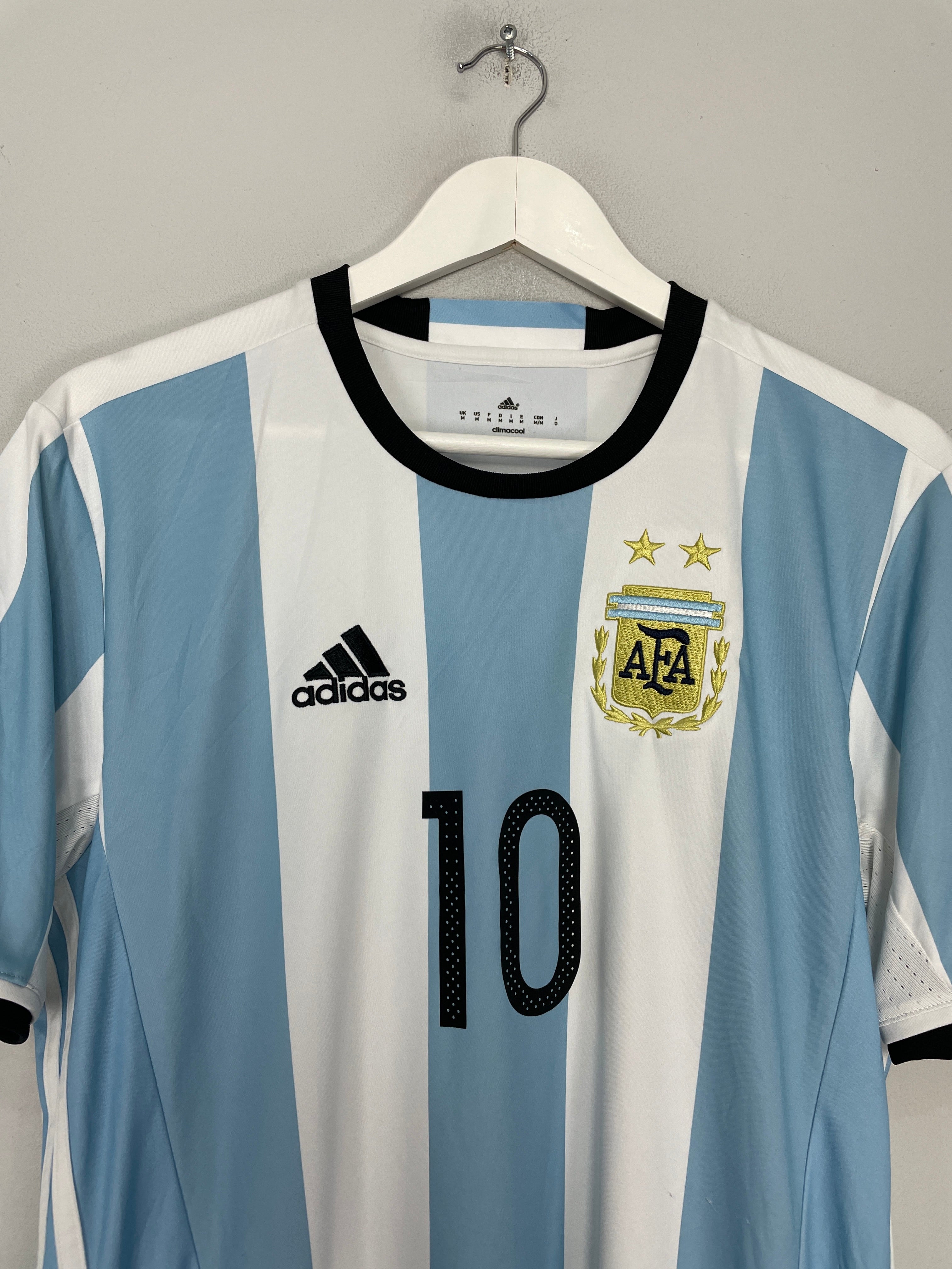 Shop 2016/17 ARGENTINA MESSI #10 HOME SHIRT (M) ADIDAS, classic football shirts, vintage football shirts & retro soccer jerseys at Cult Kits