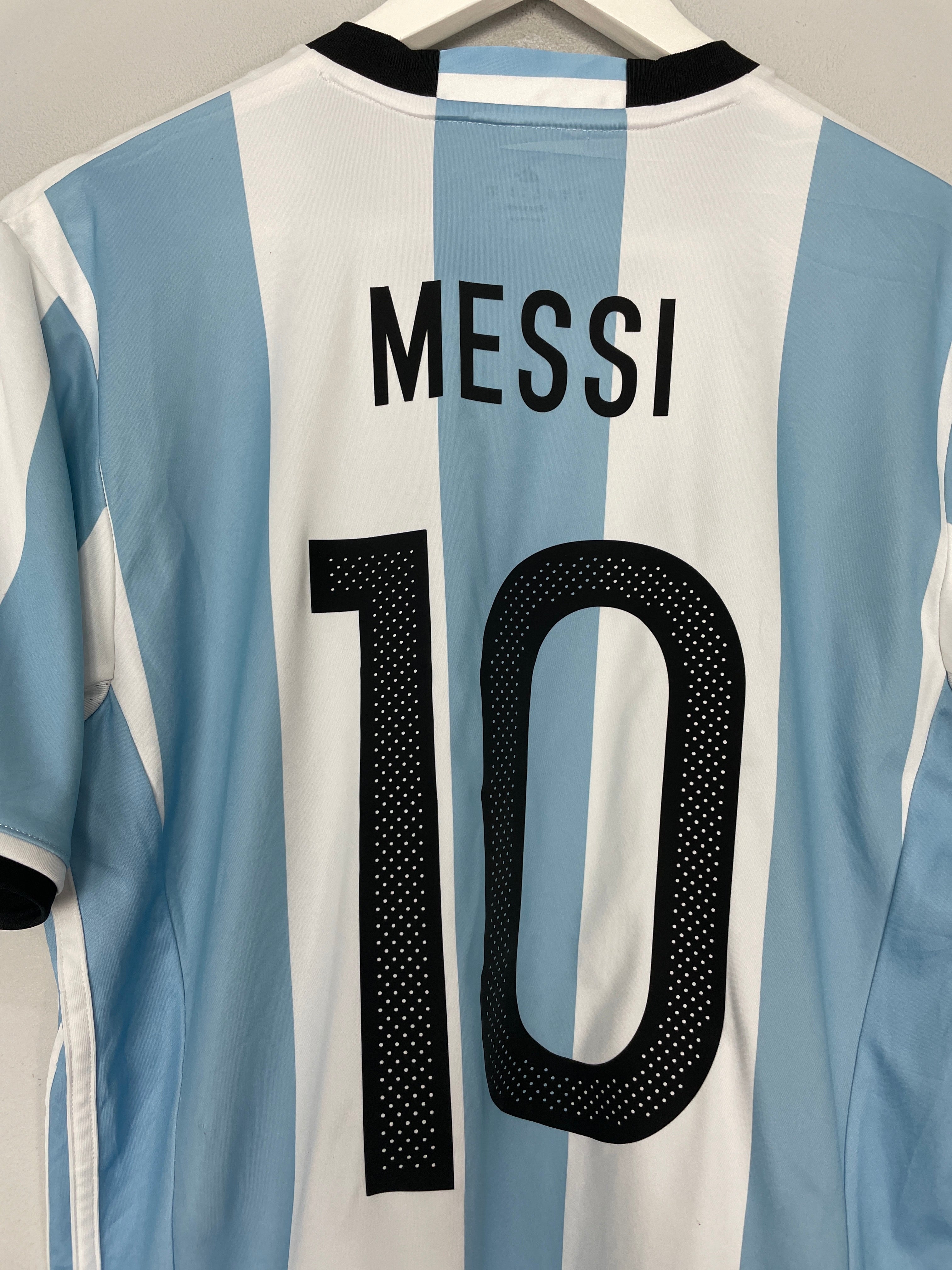 Shop 2016/17 ARGENTINA MESSI #10 HOME SHIRT (M) ADIDAS, classic football shirts, vintage football shirts & retro soccer jerseys at Cult Kits