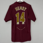 Shop 2005/06 ARSENAL HENRY #14 HOME SHIRT (M) NIKE, classic football shirts, vintage football shirts & retro soccer jerseys at Cult Kits