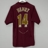 Shop 2005/06 ARSENAL HENRY #14 HOME SHIRT (M) NIKE, classic football shirts, vintage football shirts & retro soccer jerseys at Cult Kits