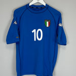 Shop 2000 ITALY TOTTI #10 HOME SHIRT (M) KAPPA, classic football shirts, vintage football shirts & retro soccer jerseys at Cult Kits