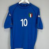 Shop 2000 ITALY TOTTI #10 HOME SHIRT (M) KAPPA, classic football shirts, vintage football shirts & retro soccer jerseys at Cult Kits