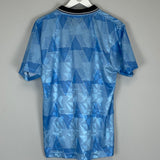 1991/92 MANCHESTER CITY *BNWT* RE-ISSUE HOME SHIRT (L) UMBRO