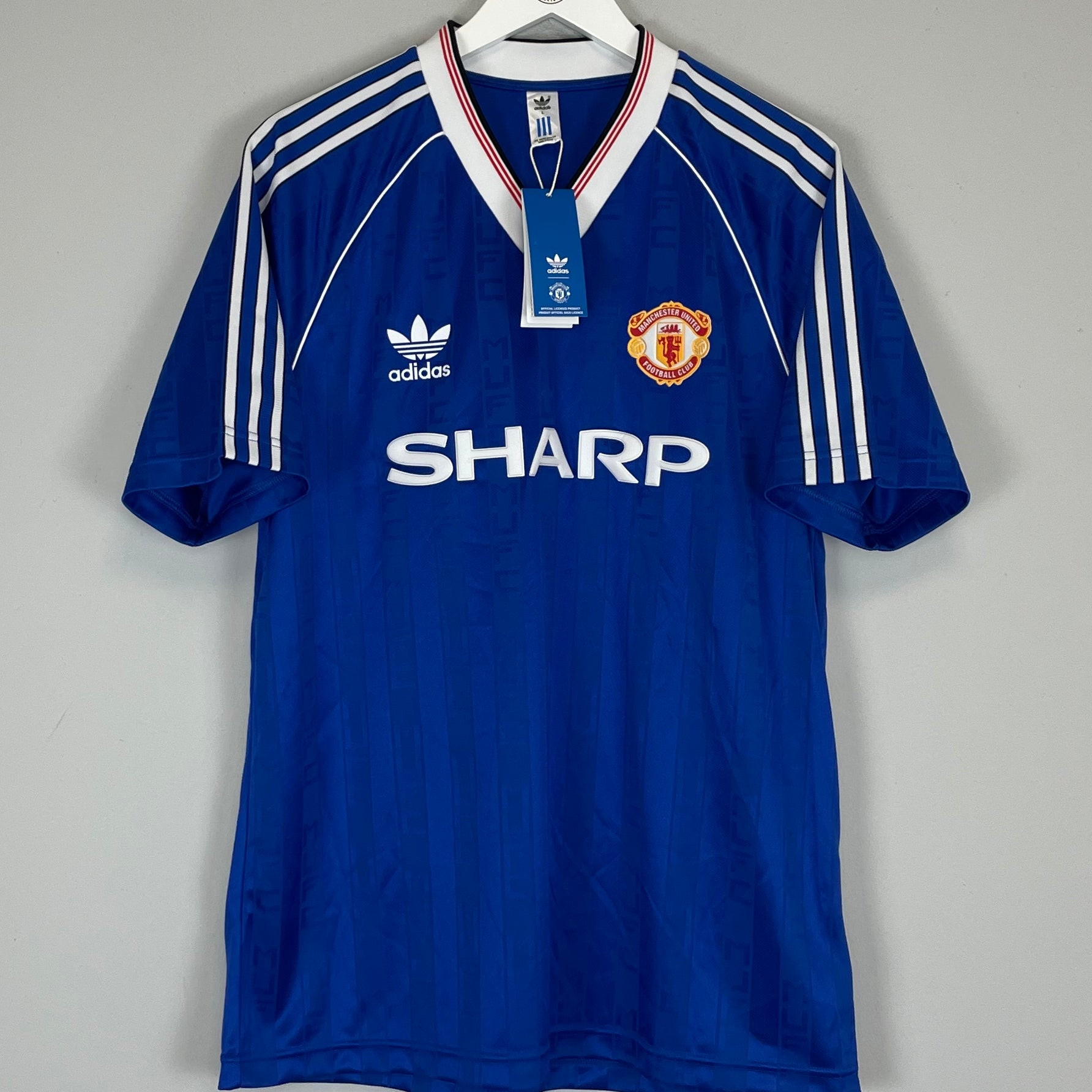 Shop 1988/90 MANCHESTER UNITED *BNWT* RE-ISSUE AWAY SHIRT (L) ADIDAS, classic football shirts, vintage football shirts & retro soccer jerseys at Cult Kits