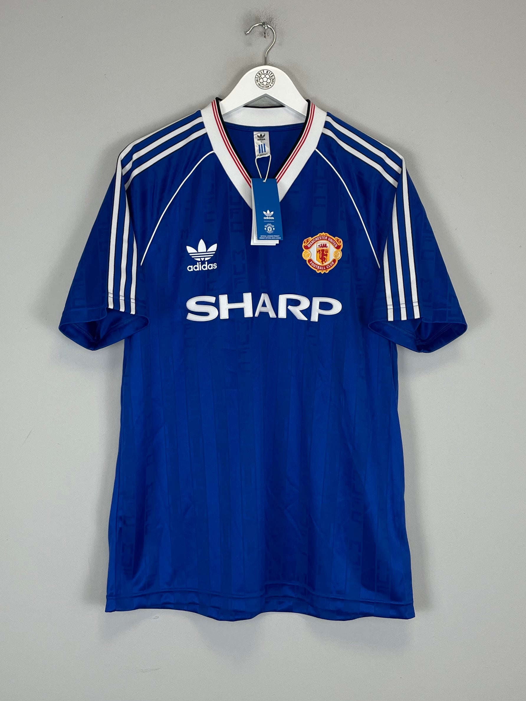 Shop 1988/90 MANCHESTER UNITED *BNWT* RE-ISSUE AWAY SHIRT (L) ADIDAS, classic football shirts, vintage football shirts & retro soccer jerseys at Cult Kits