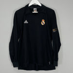 Shop 2001/02 REAL MADRID ZIDANE #5 *CENTENARY* L/S AWAY SHIRT (L) ADIDAS, classic football shirts, vintage football shirts & retro soccer jerseys at Cult Kits