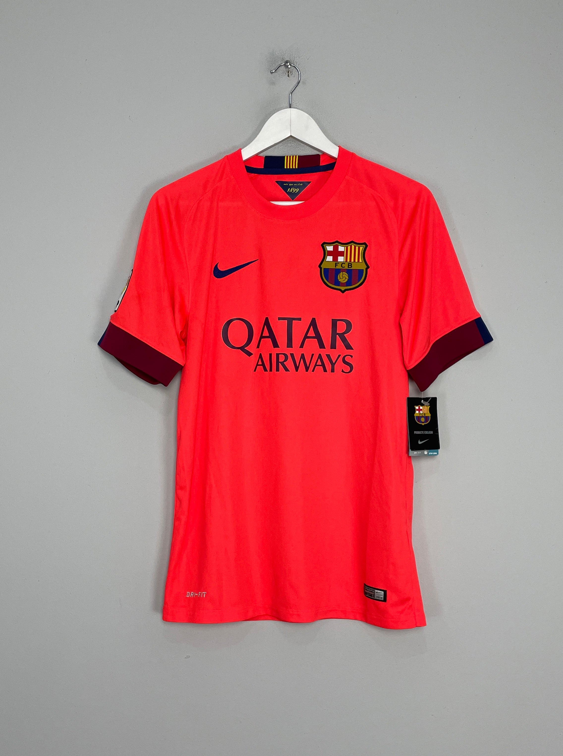 Shop 2014/15 BARCELONA MESSI #10 *BNWT* AWAY SHIRT (S) NIKE, classic football shirts, vintage football shirts & retro soccer jerseys at Cult Kits