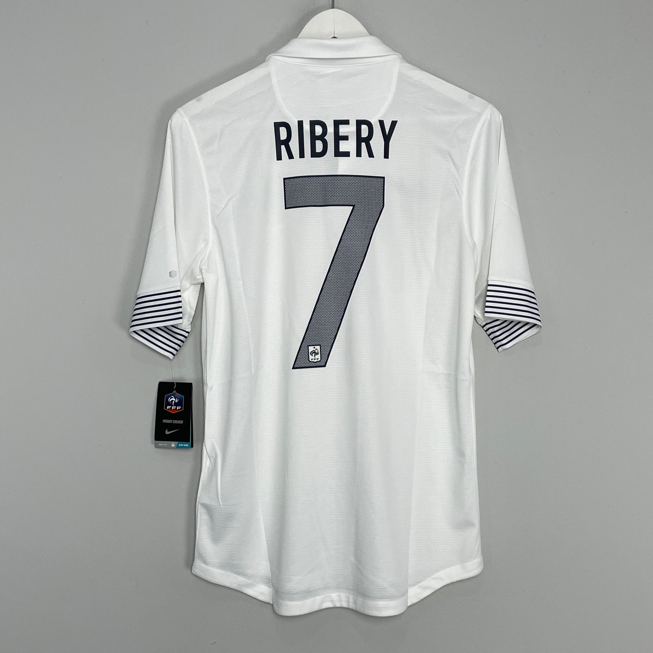 Shop 2012/13 FRANCE RIBERY #7 *BNWT* AWAY SHIRT (S) NIKE, classic football shirts, vintage football shirts & retro soccer jerseys at Cult Kits