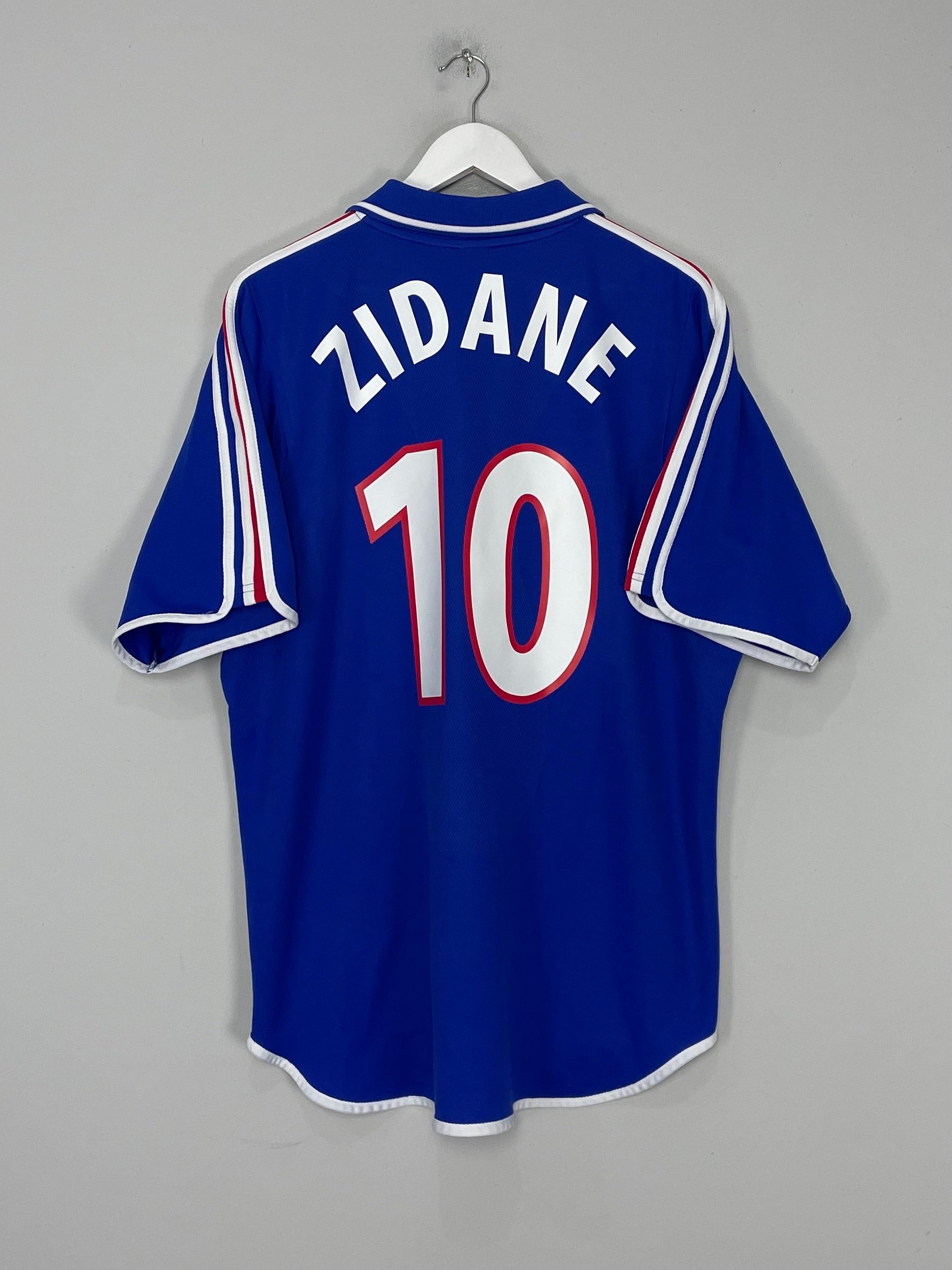 Shop 2000/02 FRANCE ZIDANE #10 HOME SHIRT (L) ADIDAS, classic football shirts, vintage football shirts & retro soccer jerseys at Cult Kits