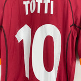 Shop 2001/02 ROMA TOTTI #10 HOME SHIRT (XL) KAPPA, classic football shirts, vintage football shirts & retro soccer jerseys at Cult Kits