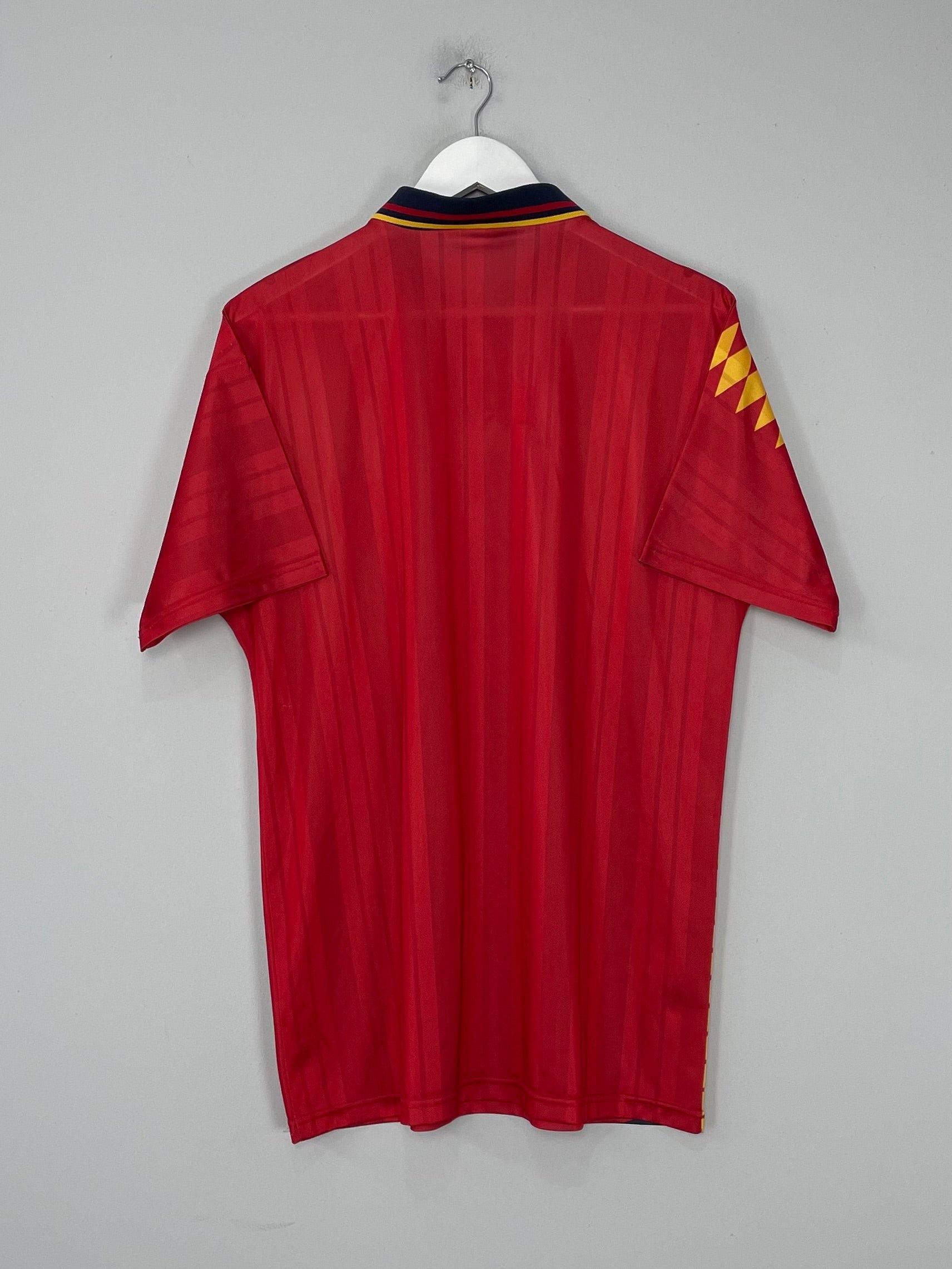 Shop 1994/96 SPAIN HOME SHIRT (L) ADIDAS, classic football shirts, vintage football shirts & retro soccer jerseys at Cult Kits