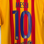 Shop 2015/16 BARCELONA MESSI #10 AWAY SHIRT (M) NIKE, classic football shirts, vintage football shirts & retro soccer jerseys at Cult Kits