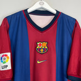 1998/00 BARCELONA GUARDIOLA #4 HOME SHIRT (XL) NIKE