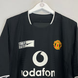 Shop 2003/05 MANCHESTER UNITED KEANE #16 *STAND UP TO RACISM* AWAY SHIRT (XL) NIKE, classic football shirts, vintage football shirts & retro soccer jerseys at Cult Kits