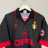 Shop 1996/97 AC MILAN MALDINI #3 THIRD SHIRT (L) LOTTO, classic football shirts, vintage football shirts & retro soccer jerseys at Cult Kits