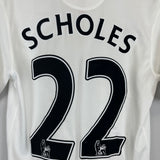 2012/14 MANCHESTER UNITED SCHOLES #22 AWAY SHIRT (S) NIKE