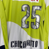 2007/08 CHIVAS GUADALAJARA CHICHARITO #25 L/S AWAY SHIRT (XL) REEBOK