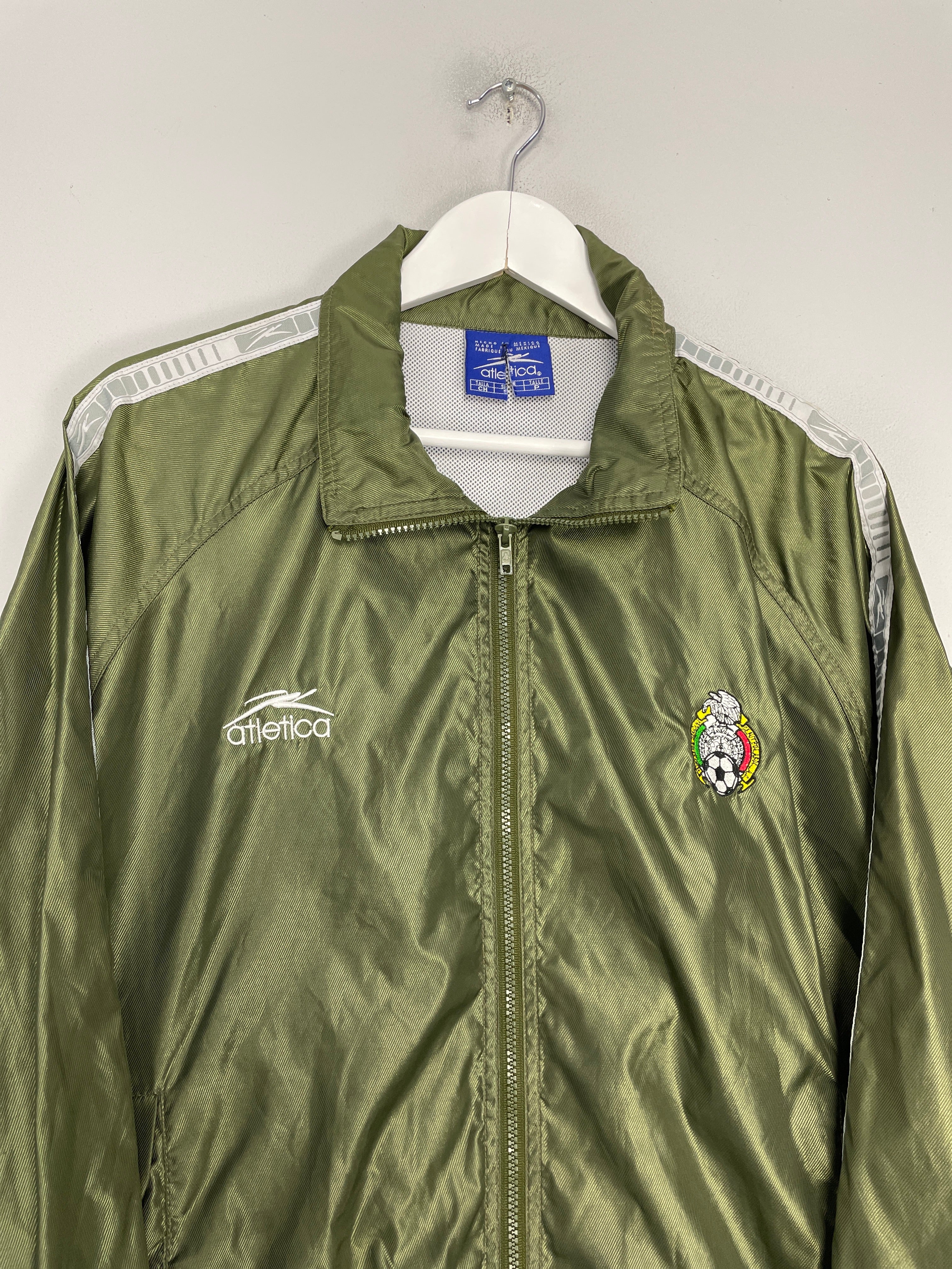 Shop 2000/01 MEXICO TRACK JACKET (S) ATLETICA, classic football shirts, vintage football shirts & retro soccer jerseys at Cult Kits