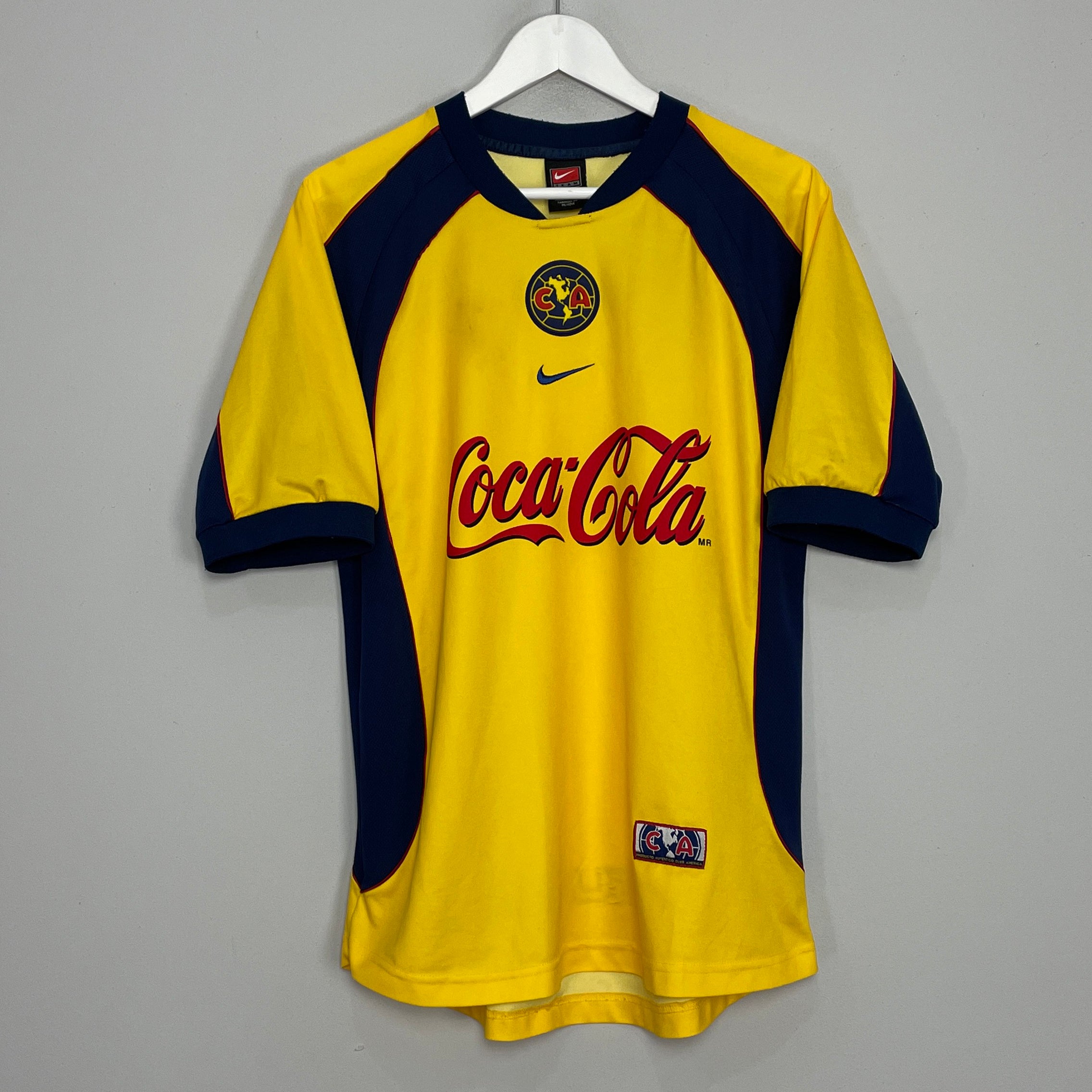 Shop 2001/02 CLUB AMERICA HOME SHIRT (M) NIKE, classic football shirts, vintage football shirts & retro soccer jerseys at Cult Kits