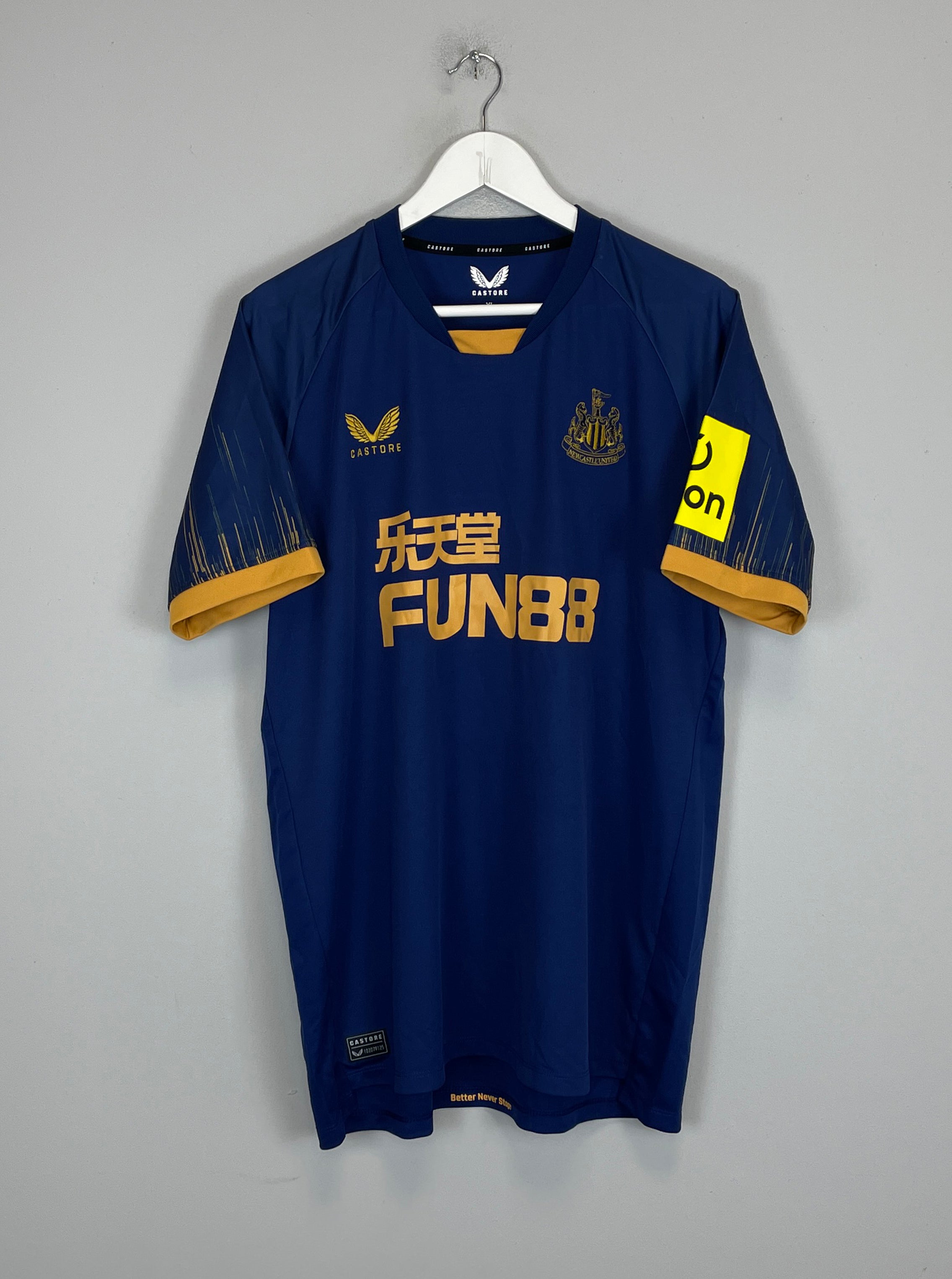 Shop 2022/23 NEWCASTLE UNITED SCHAR #5 AWAY SHIRT (XL) CASTORE, classic football shirts, vintage football shirts & retro soccer jerseys at Cult Kits