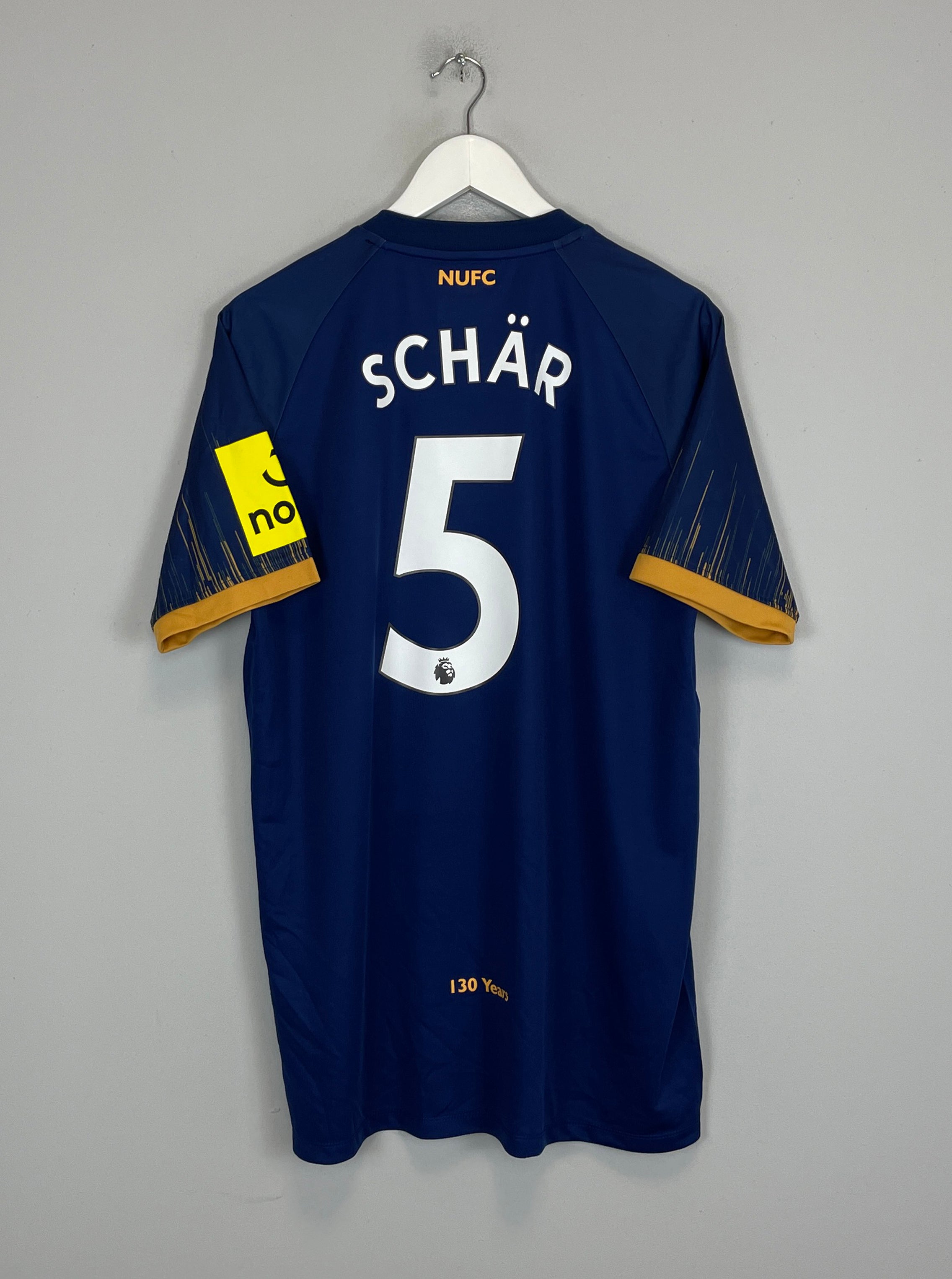 Shop 2022/23 NEWCASTLE UNITED SCHAR #5 AWAY SHIRT (XL) CASTORE, classic football shirts, vintage football shirts & retro soccer jerseys at Cult Kits