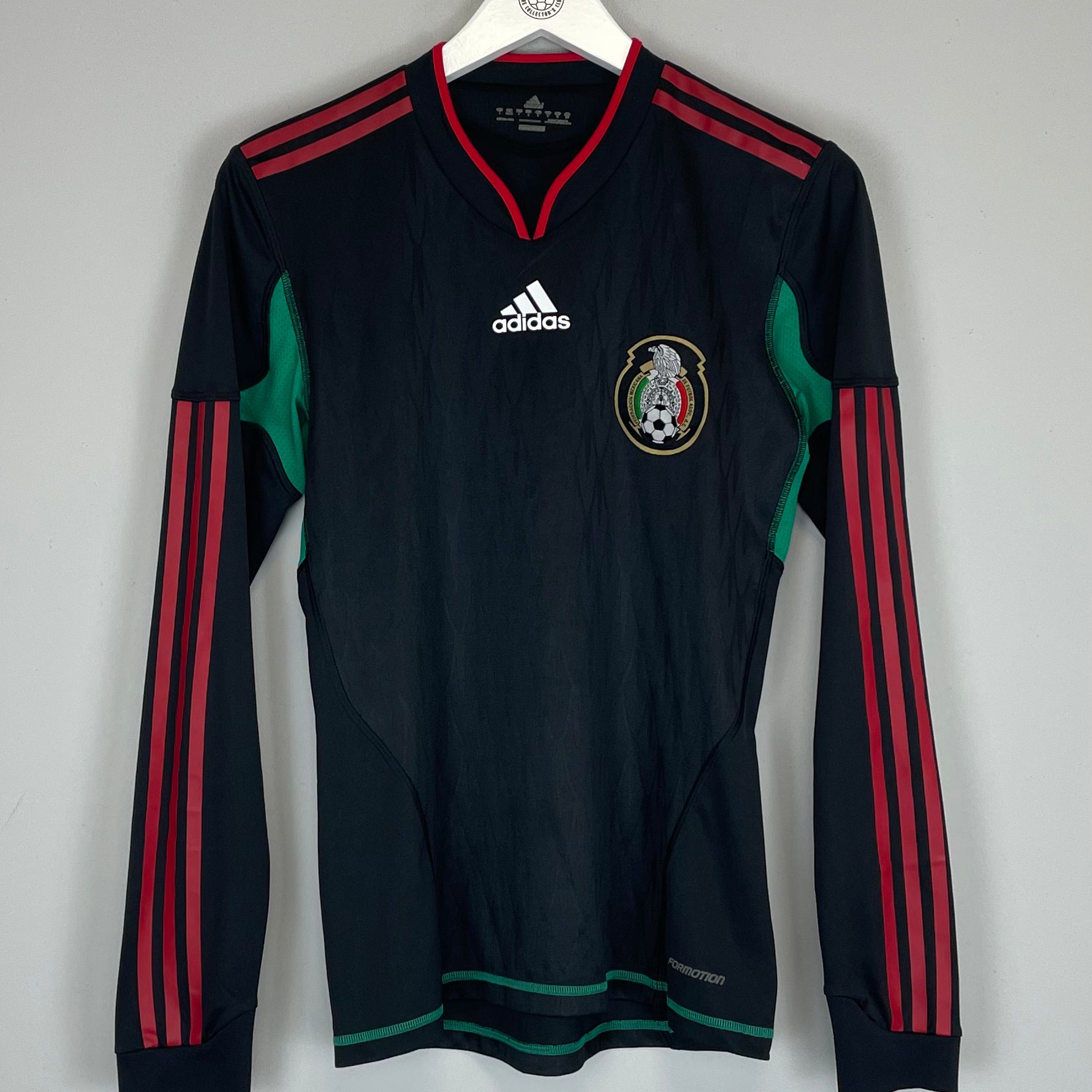 Shop 2010 MEXICO L/S *PLAYER ISSUE* AWAY SHIRT (S) ADIDAS, classic football shirts, vintage football shirts & retro soccer jerseys at Cult Kits