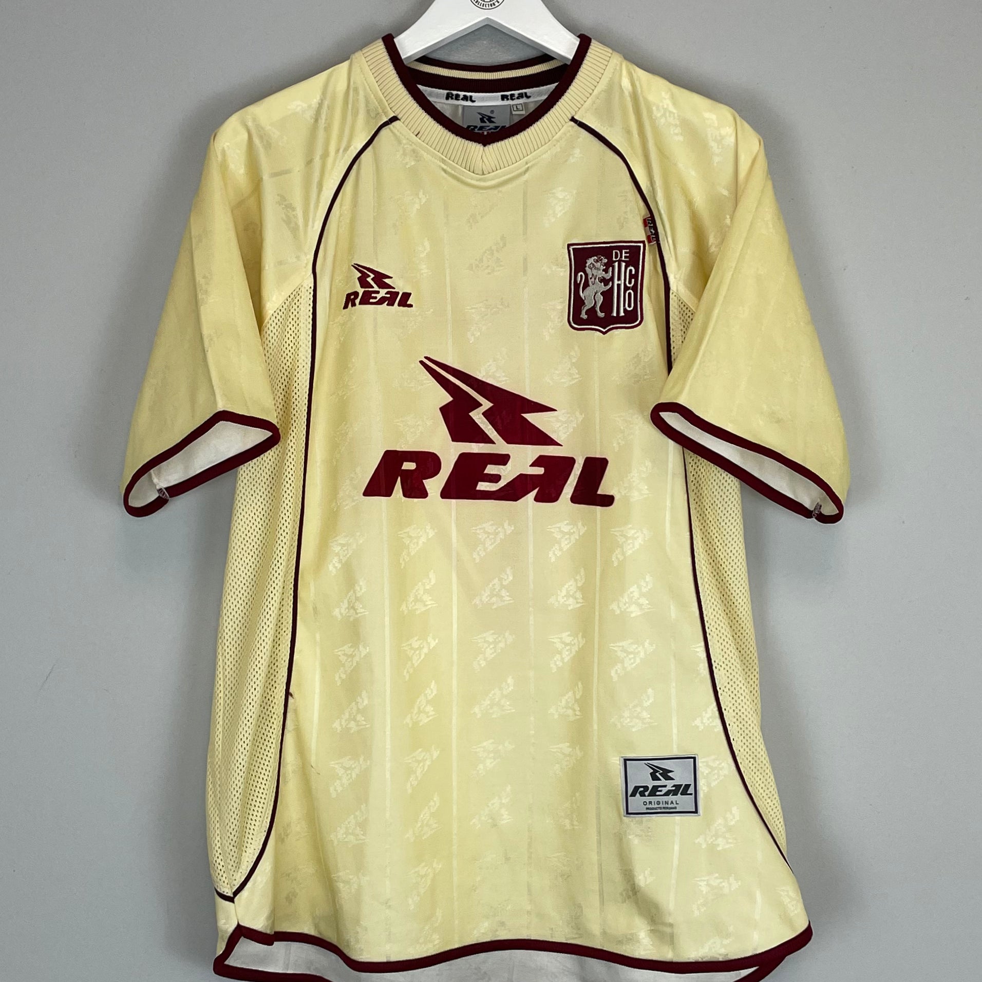 Shop 2002 LEON DE HUANUCO #9 HOME SHIRT (L) REAL, classic football shirts, vintage football shirts & retro soccer jerseys at Cult Kits