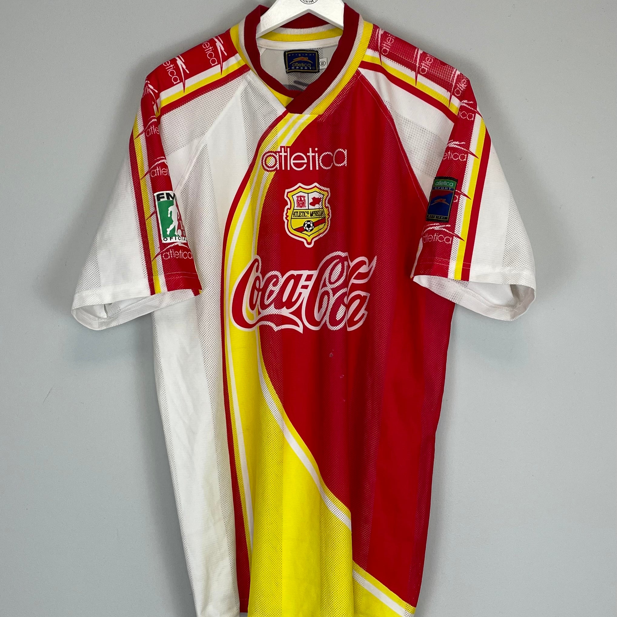 Shop 1998/99 MONARCAS MORELIA AWAY SHIRT (XL) ATLETICA, classic football shirts, vintage football shirts & retro soccer jerseys at Cult Kits