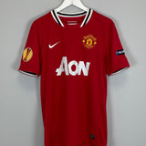 2011/12 MANCHESTER UNITED BERBATOV #9 E/L HOME SHIRT (M) ADIDAS