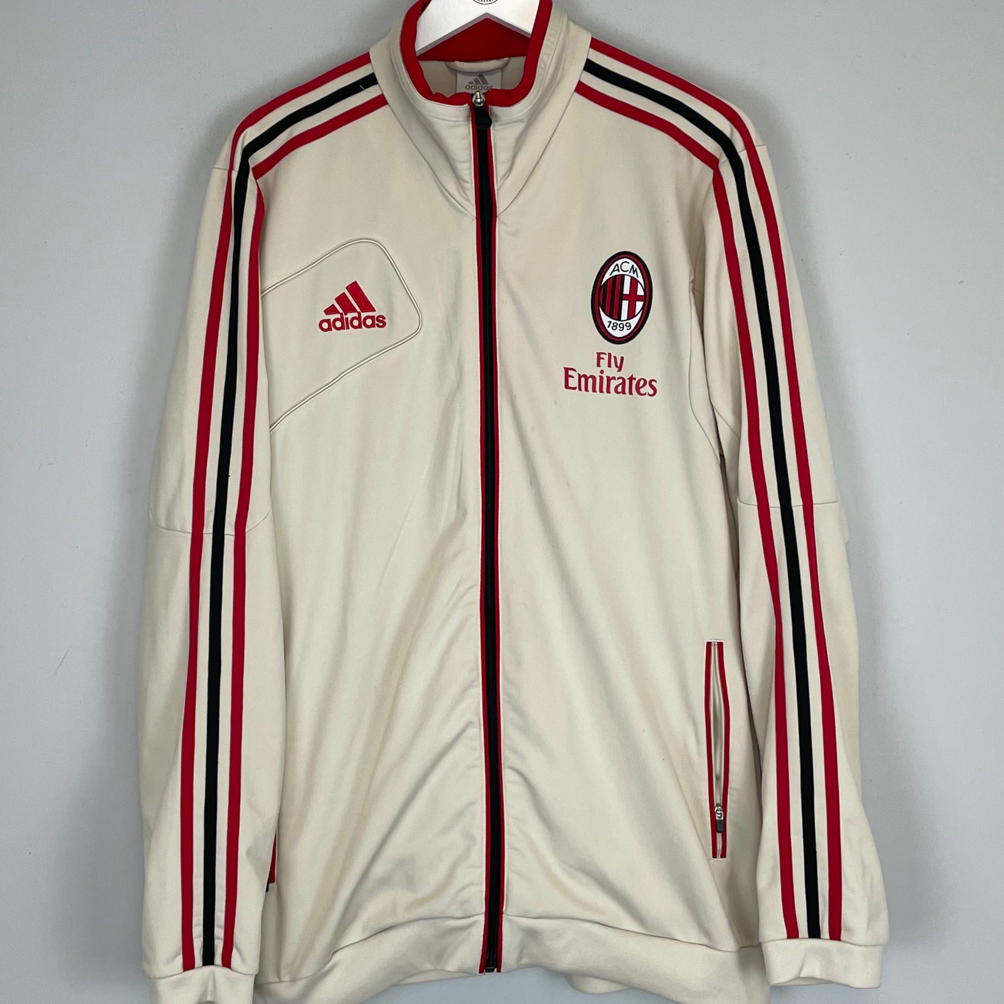 Shop 2012/13 AC MILAN TRACK JACKET (L) ADIDAS, classic football shirts, vintage football shirts & retro soccer jerseys at Cult Kits