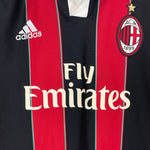 Shop 2012/13 AC MILAN ROBINHO #7 L/S C/L HOME SHIRT (S) ADIDAS, classic football shirts, vintage football shirts & retro soccer jerseys at Cult Kits