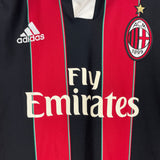 Shop 2012/13 AC MILAN ROBINHO #7 L/S C/L HOME SHIRT (S) ADIDAS, classic football shirts, vintage football shirts & retro soccer jerseys at Cult Kits