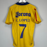 2006/07 CLUB AMERICA C.LOPEZ #7 HOME SHIRT (M) NIKE