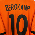 Shop 2000/02 NETHERLANDS BERGKAMP #10 HOME SHIRT (XXL) NIKE, classic football shirts, vintage football shirts & retro soccer jerseys at Cult Kits