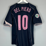 Shop 2004/05 JUVENTUS DEL PIERO #10 AWAY SHIRT (M) NIKE, classic football shirts, vintage football shirts & retro soccer jerseys at Cult Kits