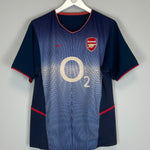 Shop 2002/04 ARSENAL HENRY #14 AWAY SHIRT (M) NIKE, classic football shirts, vintage football shirts & retro soccer jerseys at Cult Kits