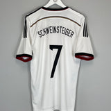 2014/15 GERMANY SCHWEINSTEIGER #7 HOME SHIRT (L) ADIDAS