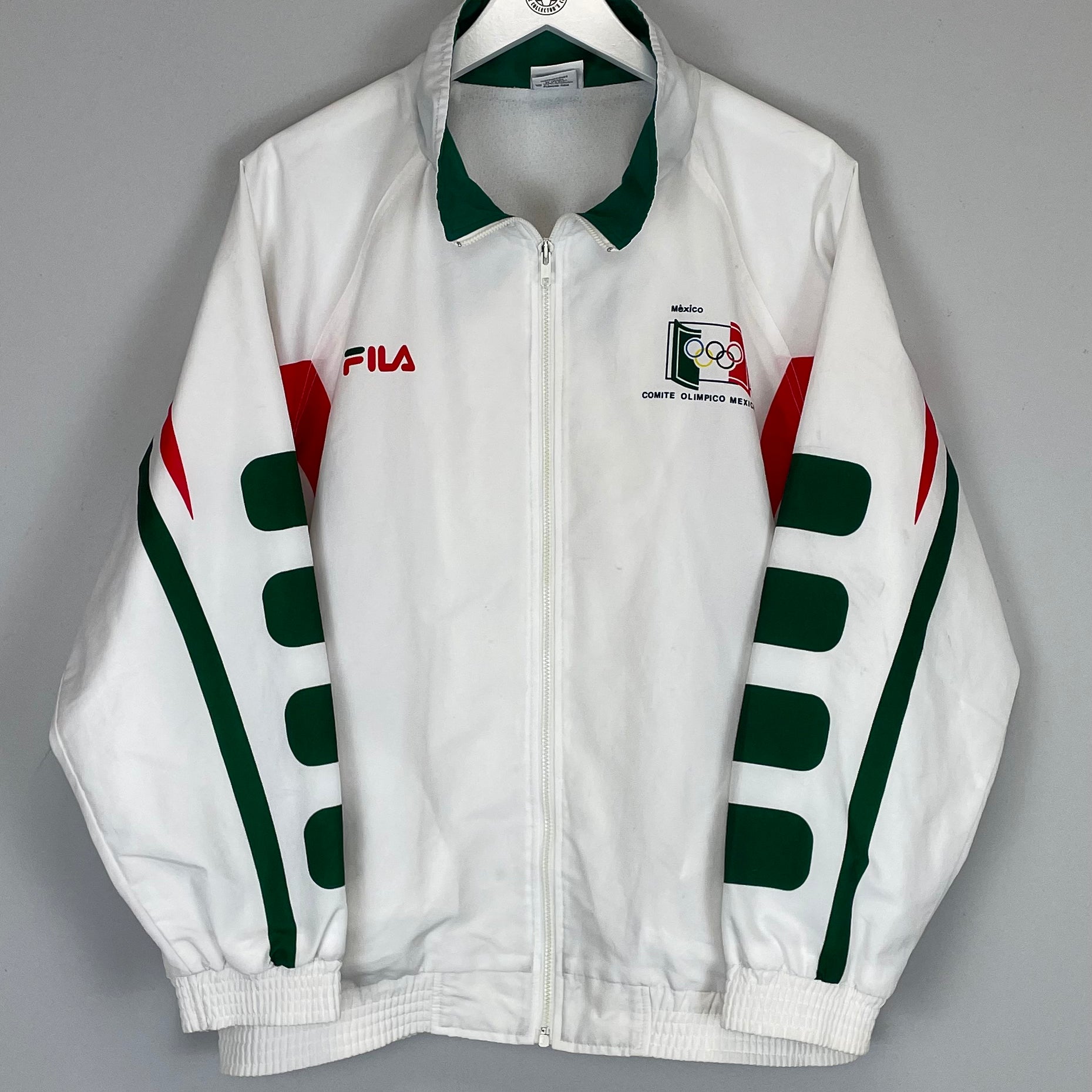 Shop 2004 MEXICO OLYMPICS TRACK JACKET (L) FILA, classic football shirts, vintage football shirts & retro soccer jerseys at Cult Kits