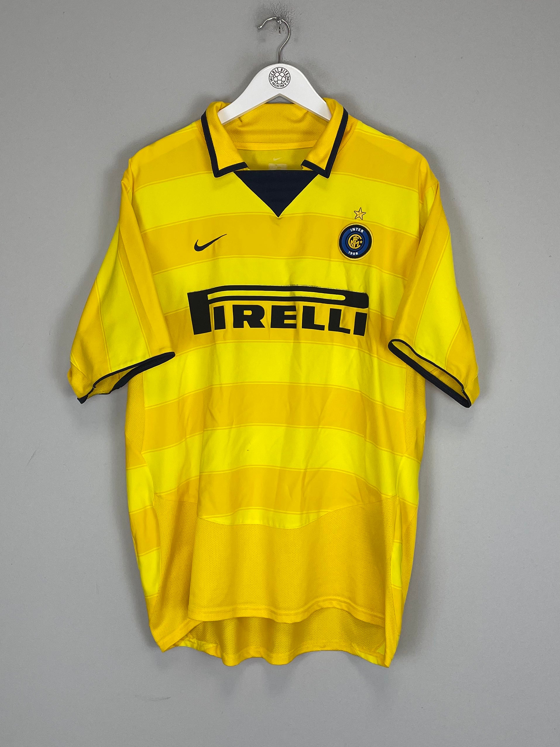 Shop 2003/04 INTER MILAN AWAY SHIRT (XL) NIKE, classic football shirts, vintage football shirts & retro soccer jerseys at Cult Kits