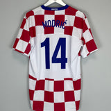Shop 2008/09 CROATIA MODRIC #14 HOME SHIRT (M) NIKE, classic football shirts, vintage football shirts & retro soccer jerseys at Cult Kits