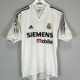 2004/05 REAL MADRID RONALDO #9 HOME SHIRT (M) ADIDAS