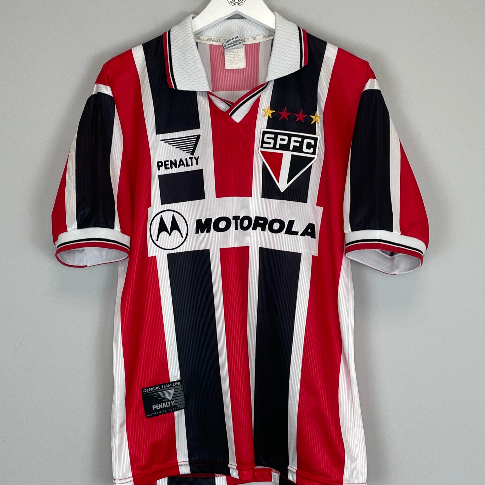 Shop 2000 SAO PAULO #10 HOME SHIRT (M) PENALTY, classic football shirts, vintage football shirts & retro soccer jerseys at Cult Kits