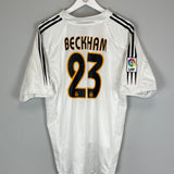 2004/05 REAL MADRID BECKHAM #23 HOME SHIRT (L) ADIDAS