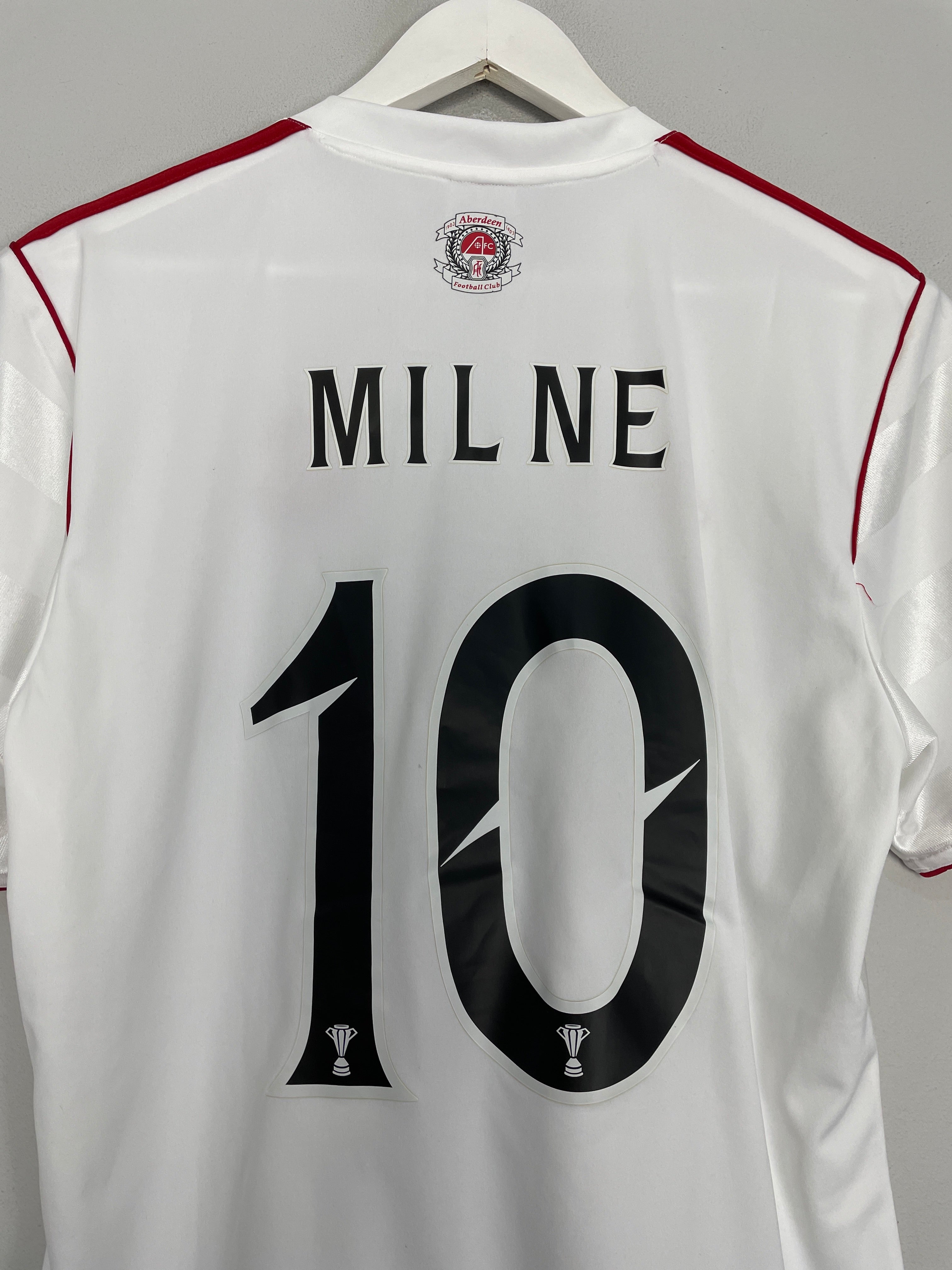 Shop 2011/12 ABERDEEN MILNE #10 AWAY SHIRT (M) ADIDAS, classic football shirts, vintage football shirts & retro soccer jerseys at Cult Kits