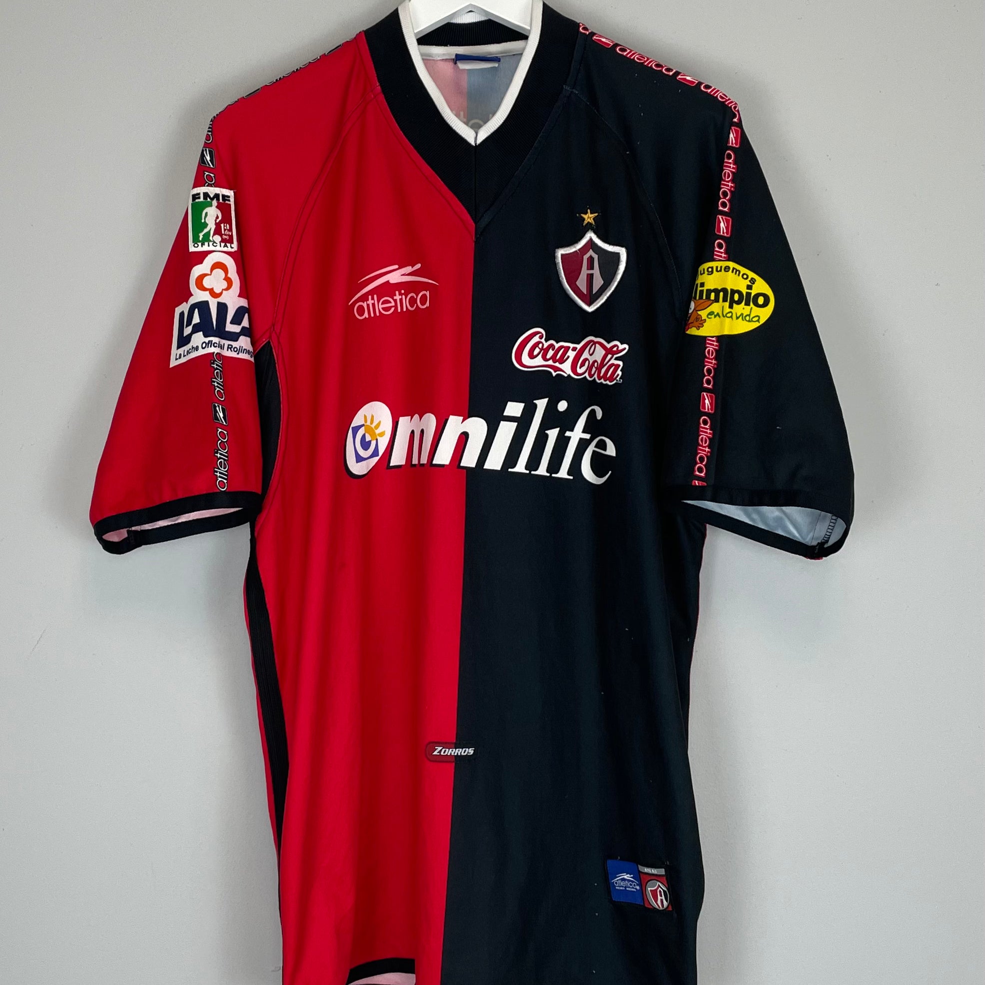 Shop 2000/01 ATLAS HOME SHIRT (XL) ATLETICA, classic football shirts, vintage football shirts & retro soccer jerseys at Cult Kits