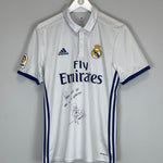 Shop 2016/17 REAL MADRID F.MORIENTES #9 *SIGNED* HOME SHIRT (M) ADIDAS, classic football shirts, vintage football shirts & retro soccer jerseys at Cult Kits